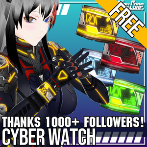For VRoid FREE! Cyber Watch 4 Colors