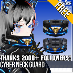 For VRoid FREE! Cyber Neck Guard 5 Colors