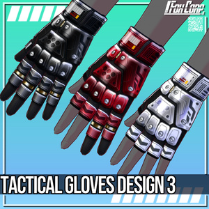 VRoid用 3*3色展開 タクティカルグローブ デザイン3 - Tactical Gloves Design3 3*3 Colors 