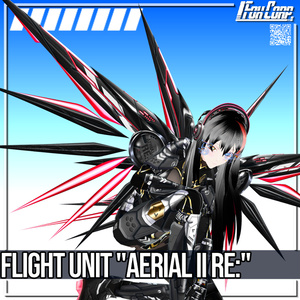 VRoid用 3*4色展開 フライトユニット エアリアル II Re: - Flight Unit "Aerial II Re:" 3*4 Colors