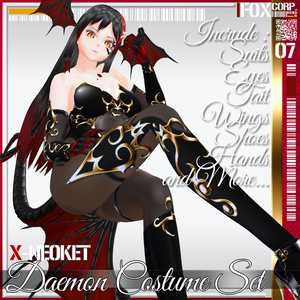 Includes Enaga-chan! X-NEOKET Demon and Succubus Costume Set - Daemon Costume Set