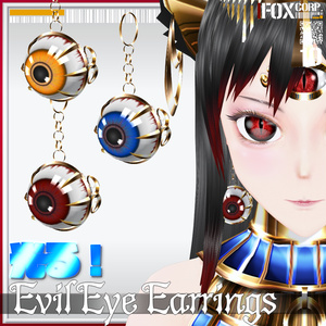 Evil Eye Earrings 6Colors for VRoid - Evil Eye Earrings 6Colors Evil Eye Earrings 6Colors for VRoid - Evil Eye Earrings 6Colors