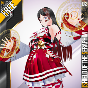 【FREE!】VRoid用 浮遊魔法陣 "セラフィムの盾" - Floating Magic Circle "Shield of the Seraphim"