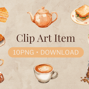 カフェモチーフ クリップアート(10点)