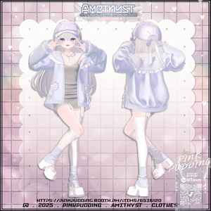 【7アバター対応】 ♡ 𝐀𝐦𝐞𝐭𝐡𝐲𝐬𝐭 ♡ 【VRChat向け衣装モデル】 缩略图 21