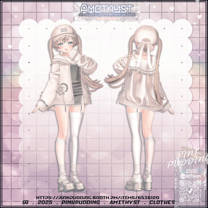 【7アバター対応】 ♡ 𝐀𝐦𝐞𝐭𝐡𝐲𝐬𝐭 ♡ 【VRChat向け衣装モデル】 缩略图 22