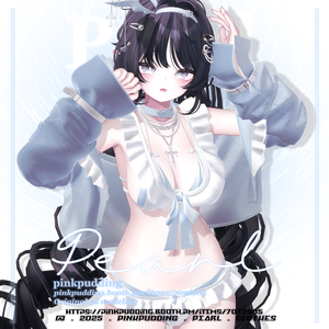 【 7月𝐒𝐀𝐋𝐄 】【10アバター対応】 ♡ 𝐏𝐞𝐚𝐫𝐥 ♡ 【VRChat向け衣装モデル】