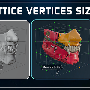 【Blenderアドオン】 Lattice Vertices Sizer