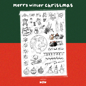 【VRChat】  " Merry Winter Christmas"  : Artist's Premium Tattoo Pack / Tattoo, タトゥー、刺青、イレーズ味を出せる、 みんなのタトゥーテクスチャー 缩略图 11