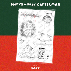 【VRChat】  " Merry Winter Christmas"  : Artist's Premium Tattoo Pack / Tattoo, タトゥー、刺青、イレーズ味を出せる、 みんなのタトゥーテクスチャー 缩略图 15