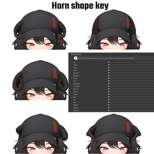 【リーサルフリート】Shapekey Add on ［Horn＆Face］［#DRUM_OFF_］ 缩略图 2