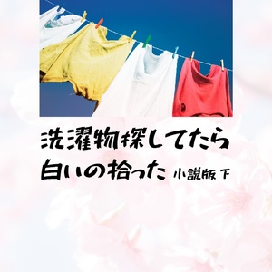 【夏コミ新刊】洗濯物探してたら白いの拾った 小説版 下