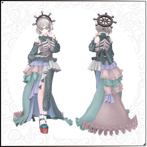 【3Dモデル】瑚紅姫（ここひめ）-Cocohime- ＜VRC対応＞ 缩略图 3