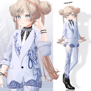 【3D衣装】龍青 -Ryusei Celadon style- ＜VRC対応＞ 缩略图 15