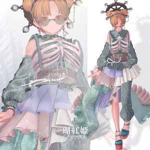 【3D衣装】瑚紅姫 -Cocohime Coral style- ＜VRC対応＞ 缩略图 2