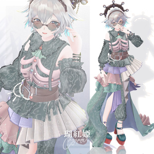 【3D衣装】瑚紅姫 -Cocohime Coral style- ＜VRC対応＞ 缩略图 8