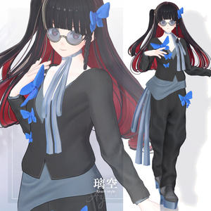 【3D衣装】璃空 -Riku Azure style- ＜VRC対応＞ 缩略图 7