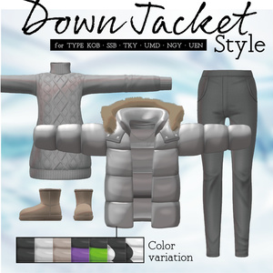 【3D 衣装】Down Jacket Style＜VRC 対応＞ 缩略图 14