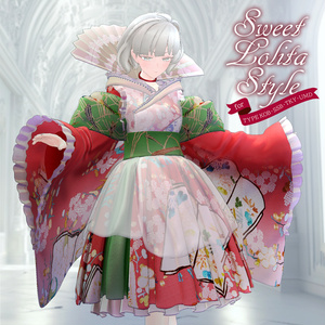 【3D 衣装】Sweet Lolita Style＜VRC 対応＞ 缩略图 16