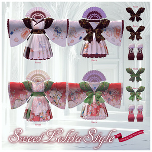 【3D 衣装】Sweet Lolita Style＜VRC 対応＞ 缩略图 13