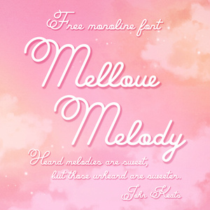  Mellow Melody（フリーフォント）