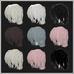 Grus Half-up Short Bob Hair 缩略图 4
