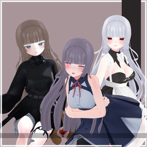 [ Selestia, Maya, Kikyo, YUGI MIYO ] 姫カット ロングヘア 缩略图 2