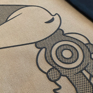 シンプルでかわいい猫柄トートバッグ A4 12オンス - 猫雑貨Meru&Mugi