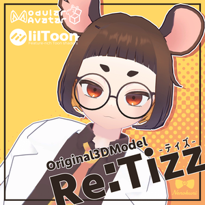【無料】VRC想定オリジナル3Dモデル「Re:Tizz-ティズリメイク-」