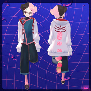VRC想定オリジナル3Dモデル『Shikiri-シキリ-』 缩略图 2