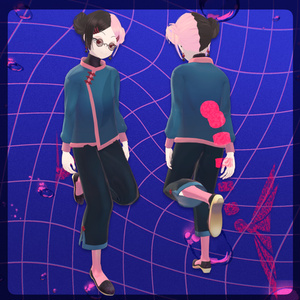 VRC想定オリジナル3Dモデル『Shikiri-シキリ-』 缩略图 3