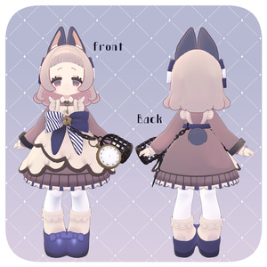 VRC想定オリジナル3Dモデル『クロノティルカ-Clonotilca-』 缩略图 2