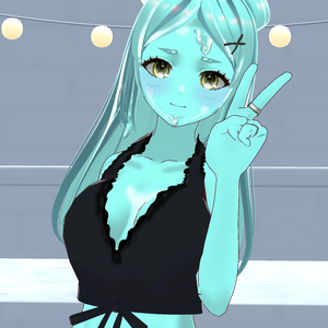 【VroidVRMモデル】青肌スライム娘