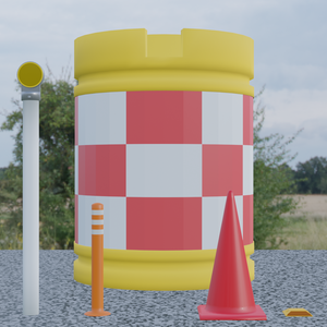 【Blender】道路でよく見るアレ｜That thing that is often installed on Japanese roads.