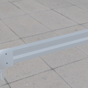 【Blender】ガードレール！袖ビーム(端のｸﾘﾝｯってなってるとこ)付き｜Guardrails! With sleeve beams (curved ends)