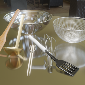 【Blender】キッチン用品｜Multiple kitchen utensils.