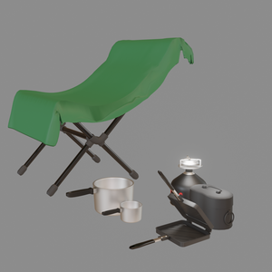 【Blender】キャンプ用品｜camping-accessory