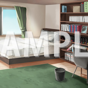 【背景素材】現代家屋の部屋【時間差分4点】