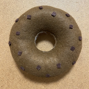 ぬいぐるみスタンド ドーナツクッション チョコチップ
