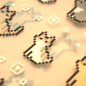 ピクセルプレイマット ドット絵 学マスドット絵プレイマット - 8bit canvas - BOOTH