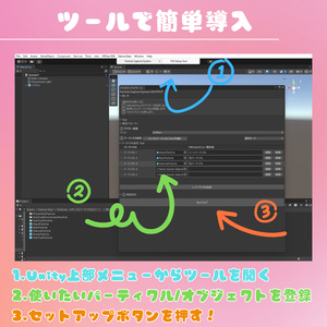 〖VRChat向け・MA対応〗おはツイを彩る撮影用パーティクルギミック～Particle Capture System ぱちぃくる～ 缩略图 2