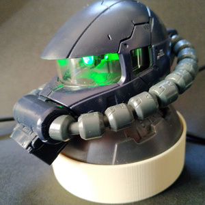 EXCEED MODEL Series ザクヘッド用台座 データ & LED PWM control sketch セット