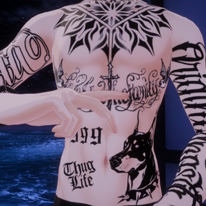 【Minase】 Body Tattoos Gangster 入れ墨 セレスティア