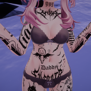 【Selestia】Full body Devil/Gang type Girl Tattoos 入れ墨 セレスティア 