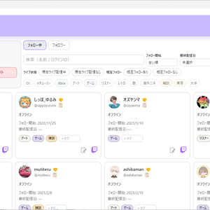 【ベータ版】Twi-Twi(Twitchフォロワーカテゴライズツール)