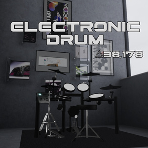 【VRChat想定】electronic drum