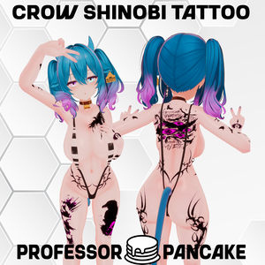 Crow Shinobi Tattoo カラス忍者タトゥー