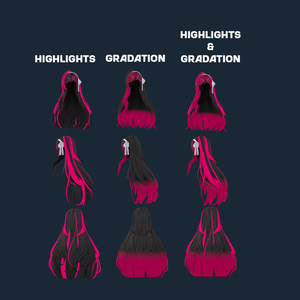 Soft Wavy Hair Highlights / 柔らかいウェーブヘアのハイライト 缩略图 2