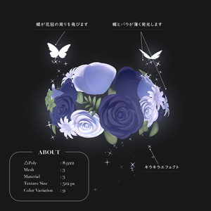 【 VRC Accessory 】Flower Halo 缩略图 3