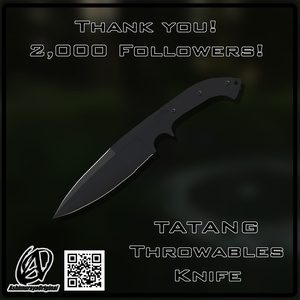 【Free】【Booth 2000フォロワー記念品】TATANG Throwables Knife【MOM GET THE CAMERA!!!】